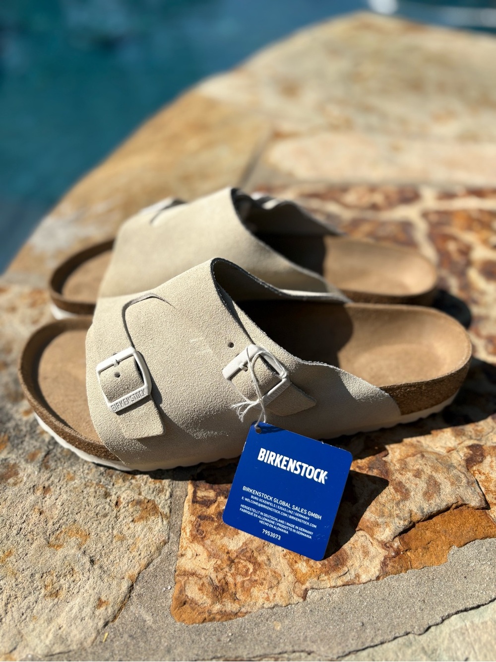 Birkenstock Zurich Slide Sandals Antique White (Men’s 10-10.5/EU 43) Reg Fit